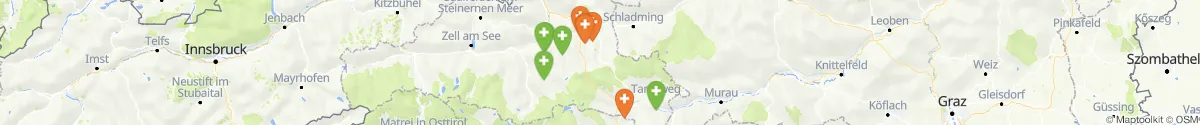 Kartenansicht für Apotheken-Notdienste in der Nähe von Göriach (Tamsweg, Salzburg)